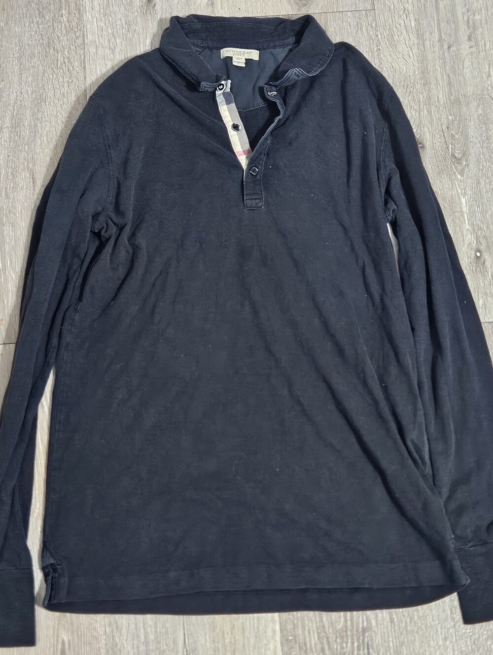 Burberry brit Men's Long Sleeve Polo Shirt size S